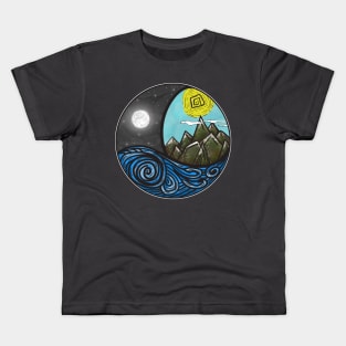 T-shirt nature between sea, day and night Kids T-Shirt